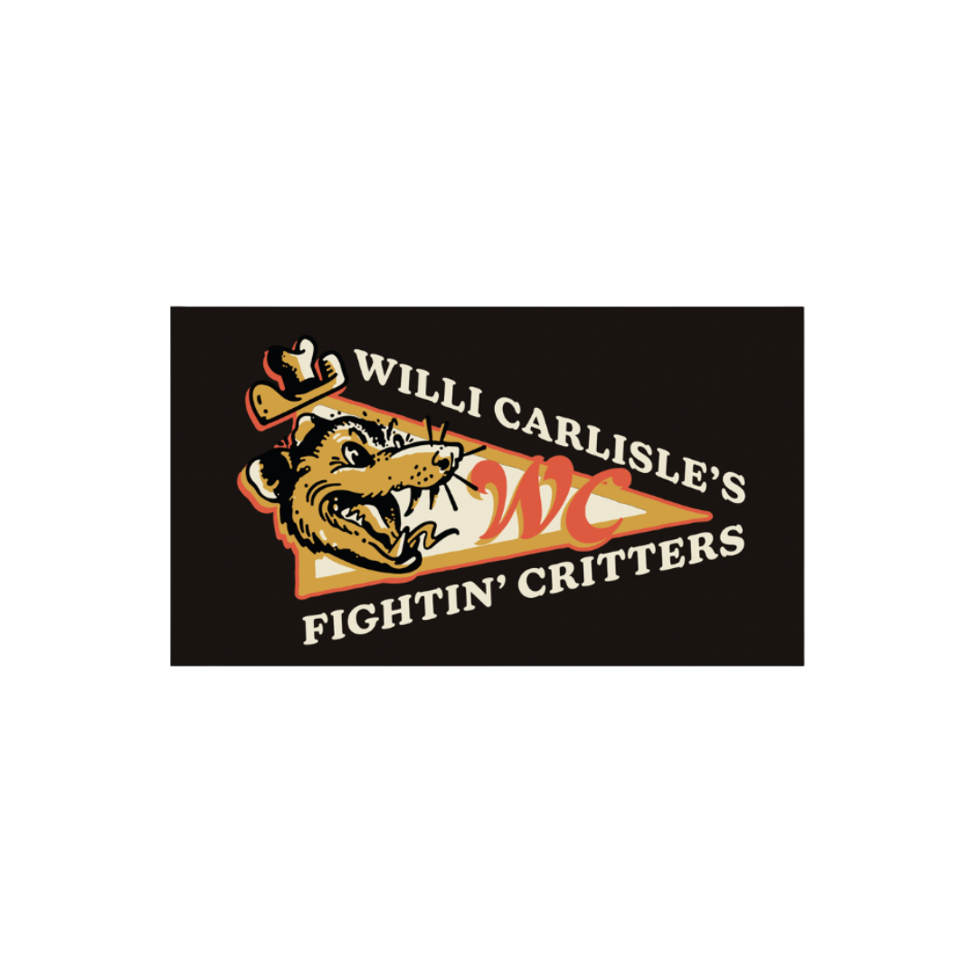 Willi Carlisle's Fightin' Critters Embroidered Patch
