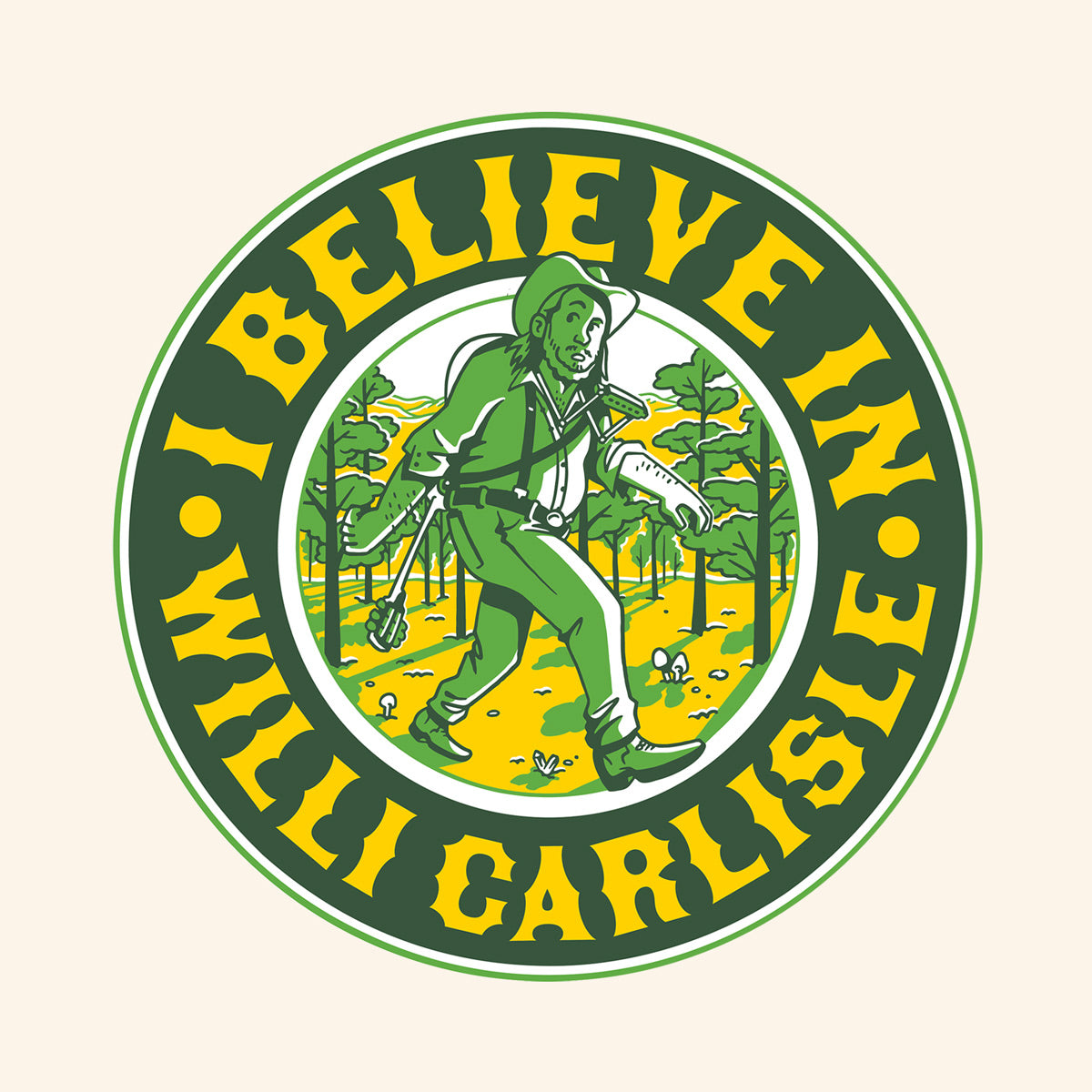 "I Believe in Willi Carlisle" Sticker