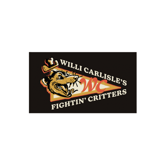 Willi Carlisle's Fightin' Critters Embroidered Patch