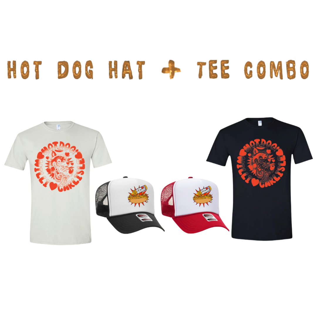 Hot Dog Hat + Tee Combo for $40