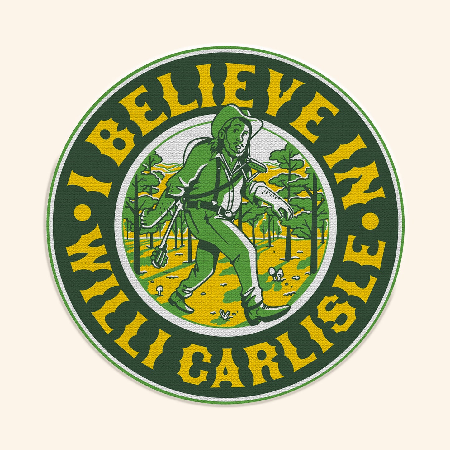 "I Believe in Willi Carlisle" Embroidered Patch