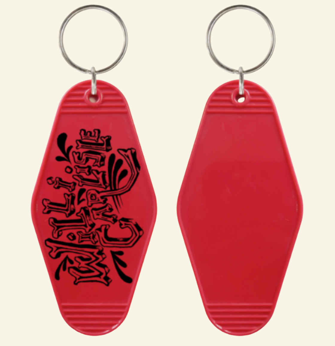 Willi Carlisle Motel Tag Keychain